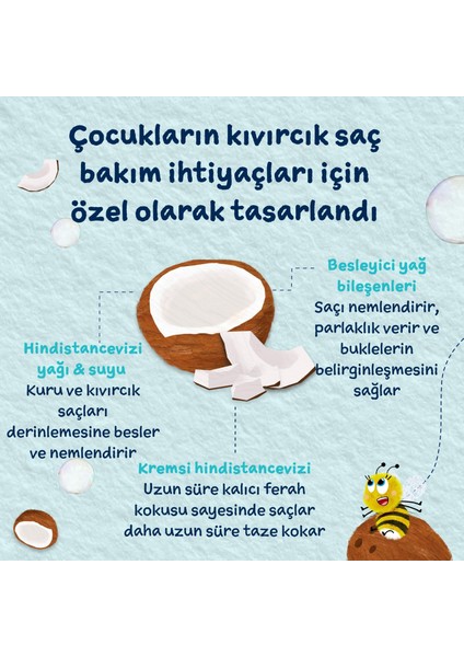 Kuru ve Kıvırcık Saçlar Için Hindistan Cevizi Özlü Durulama Gerektirmeyen Saç Kremi 100 ml modelleri