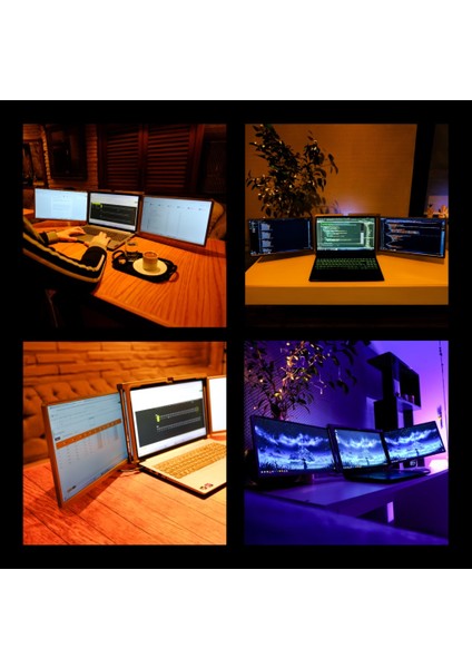 TRİMONİTÖR - 15.6" Taşınabilir İkili Monitör