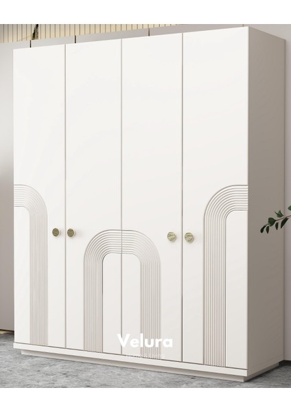 Sarmaşık 4 Kapaklı Dolap (Gardırop)