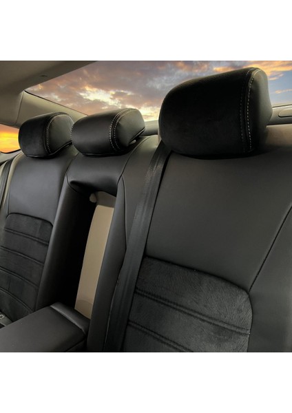 Honda Cıvıc Araca Özel Oto Koltuk Kılıfı - Taytüyü ve Deri