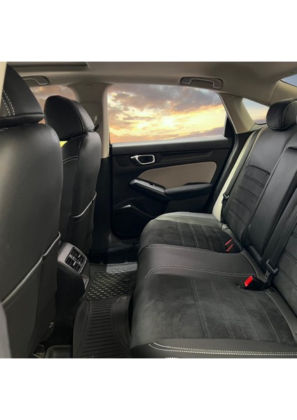 Honda Cıvıc Araca Özel Oto Koltuk Kılıfı - Taytüyü ve Deri