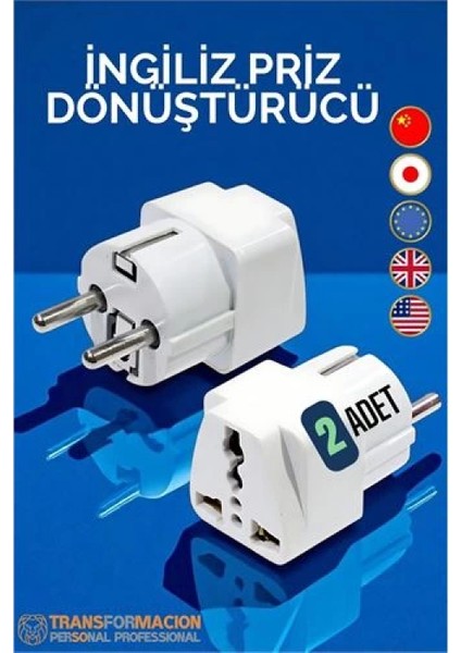 Modacar Ingiliz ve Amerikan Fişi Dönüştürücü - Priz Dönüştürücü 2 Adet fiyatları
