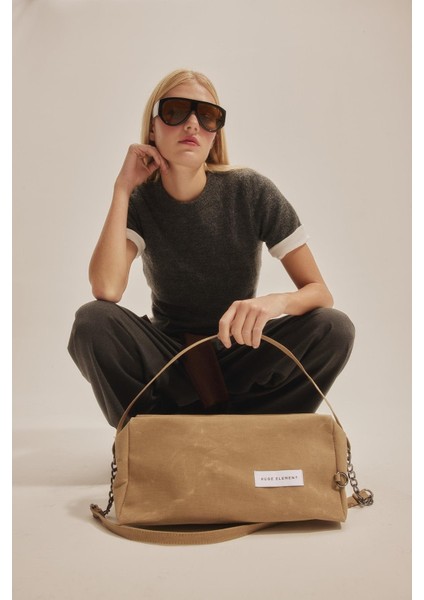 Huge Sanre Medium Bag Beige indirimleri