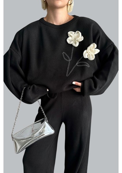 Kadın Triko Kazak Pantolon Alt Üst Takım