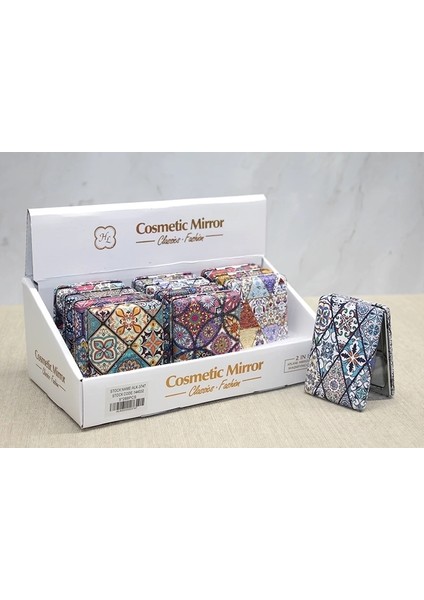 Taşlı El Aynası Dikdörtgen Kalın ALK3747