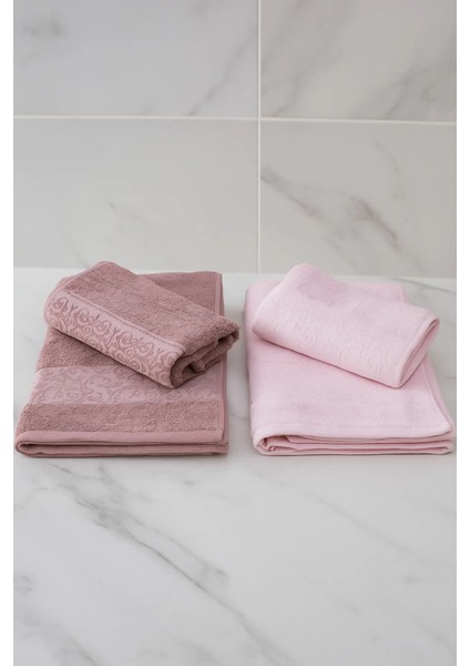 %70 Bambu %30 Pamuk Ipinden 2 Adet 50X90 2 Adet 70X140 Kadın Erkek Banyo Havlusu