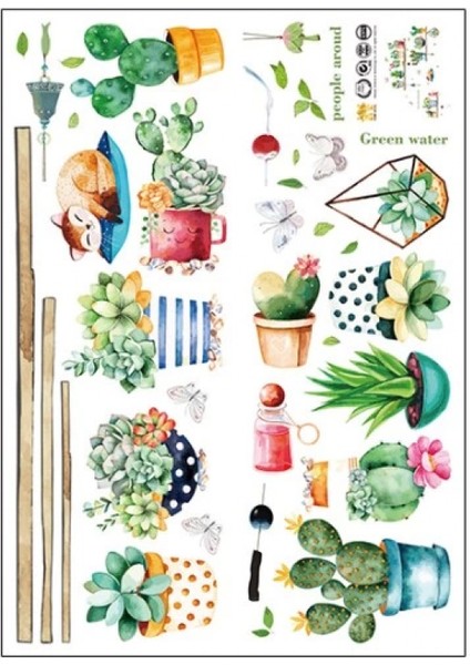 Raf Tasarımlı Karışık Dizaynlı Yapışkanlı Sticker Seti (4887) fiyatları