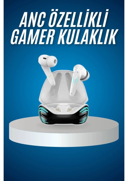 Oyuncu Kulaklığı Mikrofonlu Gürültü Engelleme Gecikme Önleyici Bluetooth Kulaklık