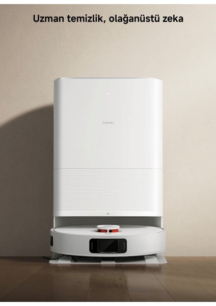 7000PA Yüksek Emiş Güçlü Istasyonlu Akıllı Halı Algılama Özellikli Robot Süpürge | Kendini Temizleme, Otomatik Paspas Bezi Yıkama, Sıcak Hava ile Kurutma + Tiftik Makinesi (Onerous)