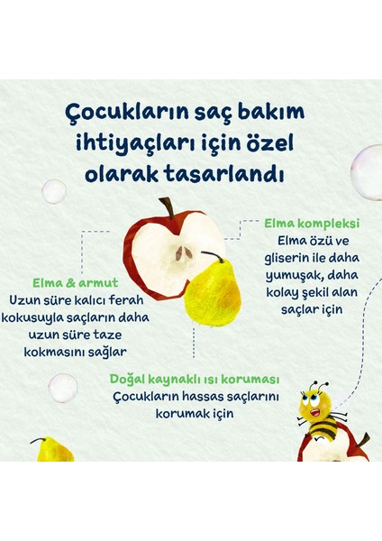 Elma ve Armut Özlü Kolay Tarama Çocuk Saç Spreyi 100ML fırsatları