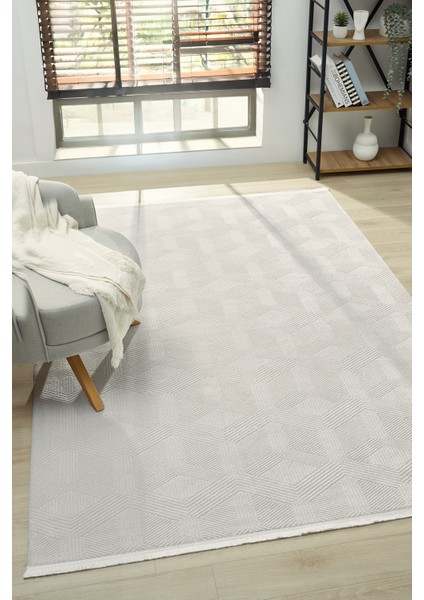 Maçka Beyaz Halı Akrilik Halı Yumuşak Dokulu Salon Oturma Odası Yatak Odası Halısı 4006 fiyatları