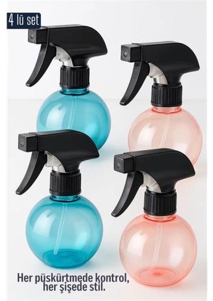 Modacar Boş Sprey Şişe 4 x 250 ml 4 Adet 250 ml Renkli Sprey Şişe – 4’lü Çok Amaçlı Set fiyatları