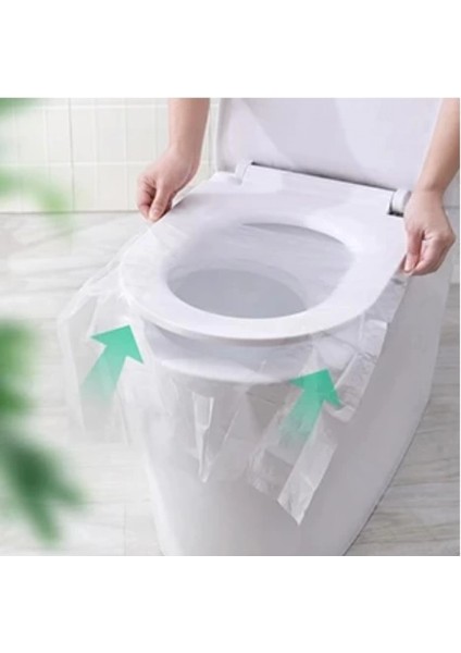 Hijyenik Tek Kullanımlık Klozet Kapağı Poşeti 50 Adet Kutulu (4887) fırsatları