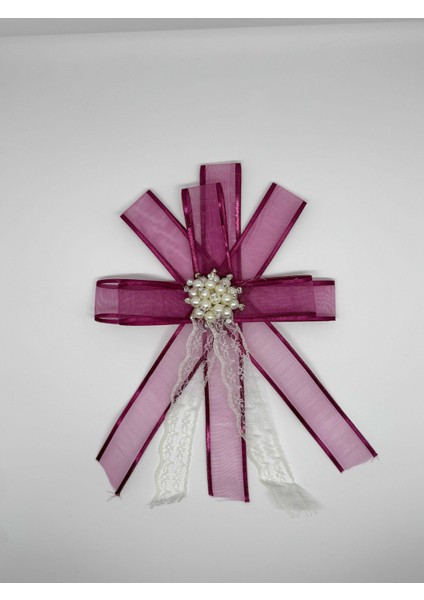 Gelin Bohçası Için Özel Broşlu 10 Adet Pembe Bohça Çiçeği modelleri