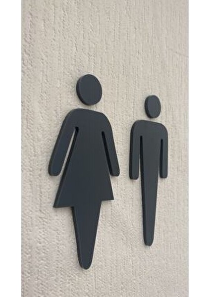 Mat Antrasit Wc Yönlendirme Seti İç Mekan ve Dış Mekan Kullanımına Uygun fiyatları
