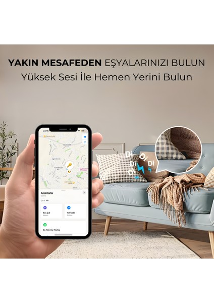 Wireless Airtag Akıllı Takip Cihazı 4'lü Paket (Sadece Apple iPhone Uyumlu) indirimleri