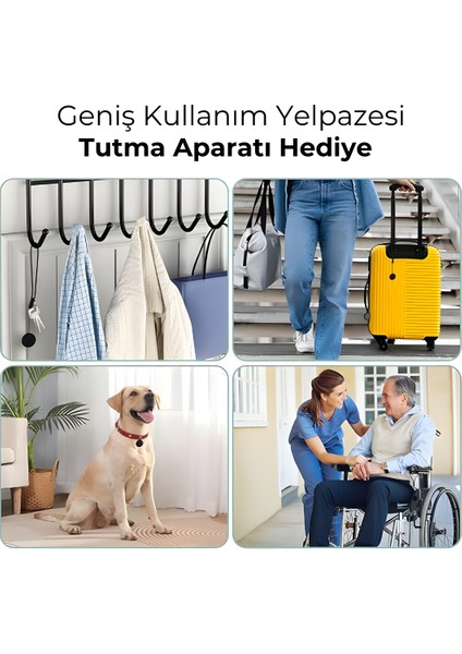 Wireless Airtag Akıllı Takip Cihazı 4'lü Paket (Sadece Apple iPhone Uyumlu)