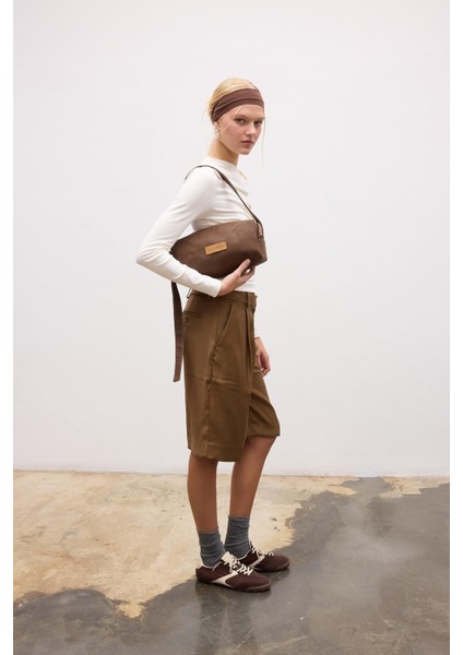 Huge Latice Bag Brown