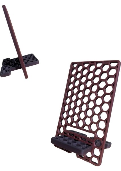 Petek Tasarımlı Demonte Telefon Tutucu- Kişiye Özel Masaüstü Telefon Standı