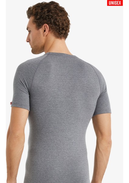 Unisex Termal Tişört 2. Seviye 9258 - Gri Melanj indirimleri