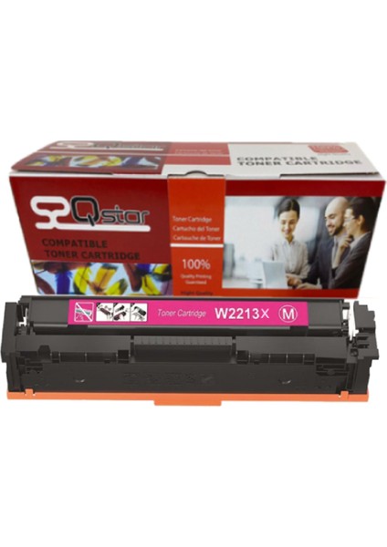 Hp W2213X 207X Muadil Toner Çipli Kırmızı Yüksek Kapasite Toner M255 Mfp M282 Mfp M283