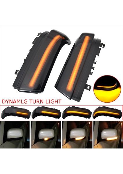 LED Dinamik Dönüş Sinyal Işıkları Yan Ayna Göstergesi Mitsubishi PAJERO V73 V77 V93 V97 8351A029 8351A030 (Yurt Dışından)