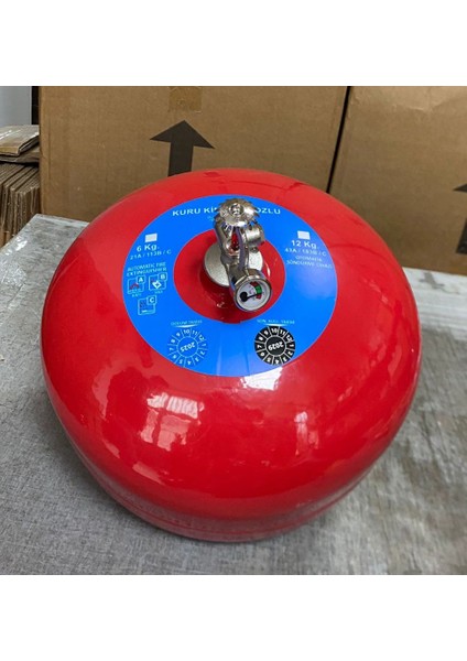 6 kg Sprinkerli Abc Tozlu Otomatik Yangın Söndürme Tüpü