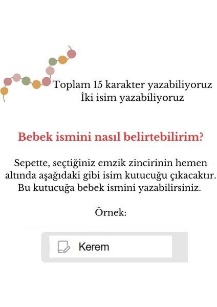 Kalpli Mavi Isimli Bebek Emzik Zinciri Askısı modelleri