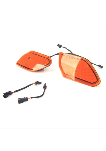 Sarı LED Ön İşaretçi Işık Dönüş Sinyal Lambası Yuvarlak Kaş Yan Lamb JL 2018+ (Yurt Dışından)