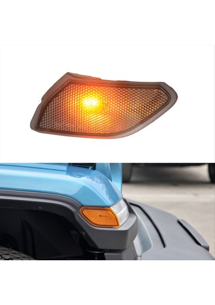 Sarı LED Ön İşaretçi Işık Dönüş Sinyal Lambası Yuvarlak Kaş Yan Lamb JL 2018+ (Yurt Dışından)