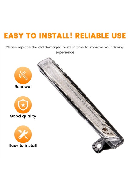 Chevrolet Cruze için J300 2009 - 2015 Araba LED BÖLÜMÜ YANILILMASI IŞIK SINIR Sinyal Işığı 94537660 Sol (Yurt Dışından)