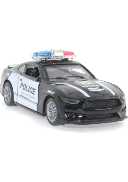 Die Cast Çek Bırak Metal Siyah Polis Arabası