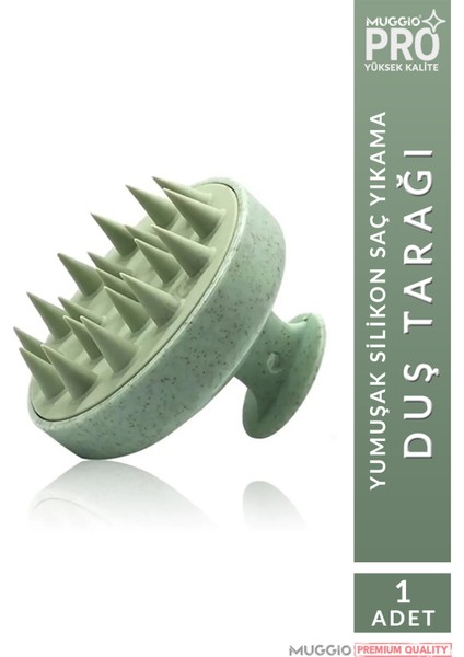 Yumuşak Silikon Saç Derisi Masaj Şampuan Duş Fırçası