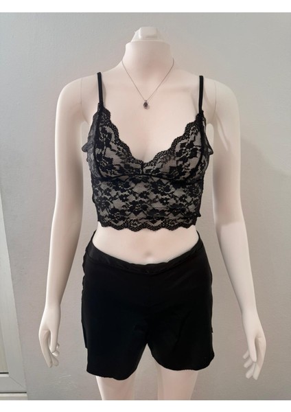 Moongirl Saten Şortlu Büstiyer Takım fiyatları