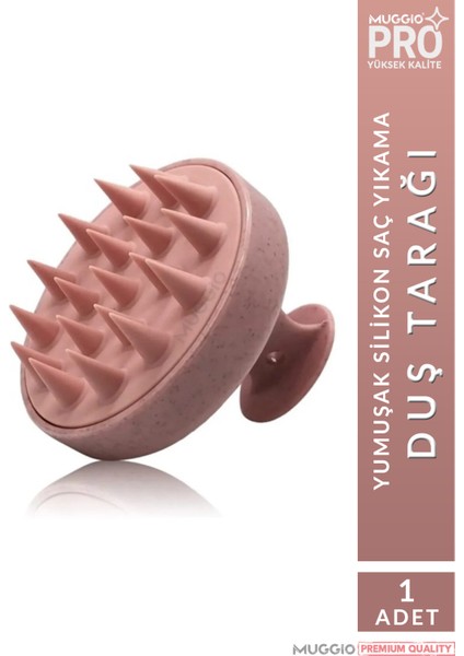 Duş Tarağı Yumuşak Silikon Saç Yıkama&Saç Derisi Masaj Tarağı