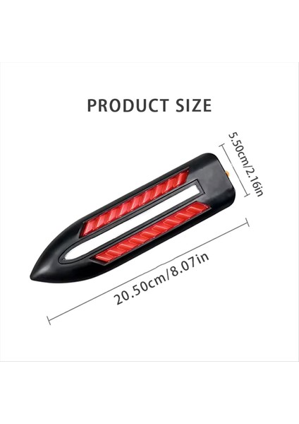 1 çift direksiyon ışığı çamurluk yan lambası dc12v bıçak şekli otomatik araba LED yan ışıklar işaretleyici sinyal ışıkları aksesuarları (Yurt Dışından) fiyatları