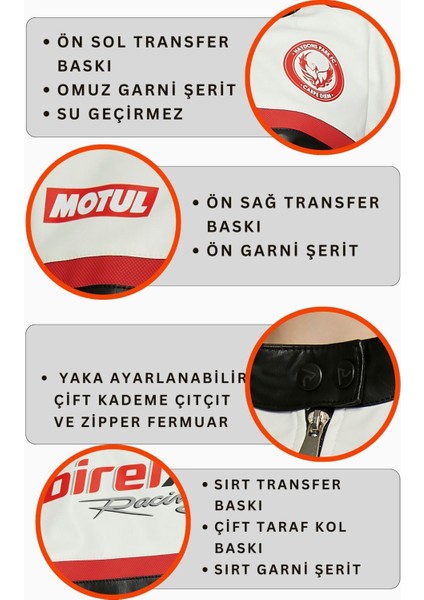 Kadın Oversize Baskılı Deri Şeritli Motorcu Montu Kısa Fermuarlı Yarışçı Ceketi Bomber Kolej Mont