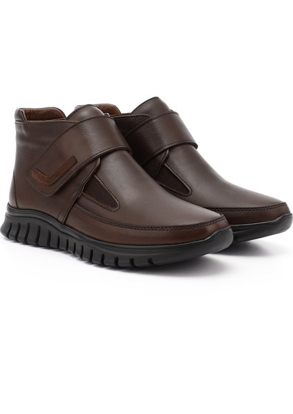 Kadın Kahverengi Cırlı Hakiki Deri Comfort Bot fiyatları