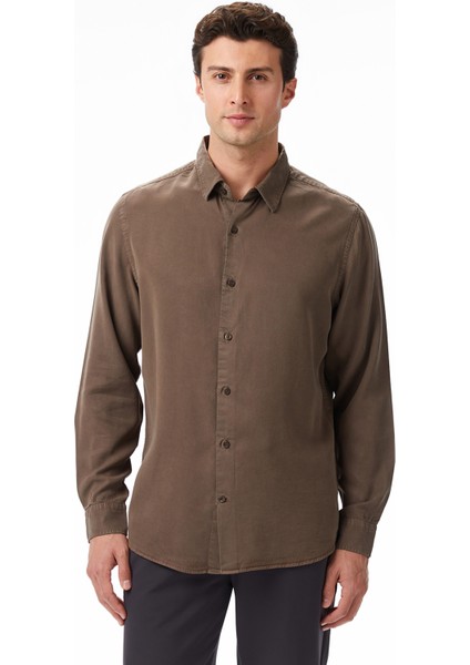 Erkek Yeşil Classic Fit Gömlek W57536T.3TM