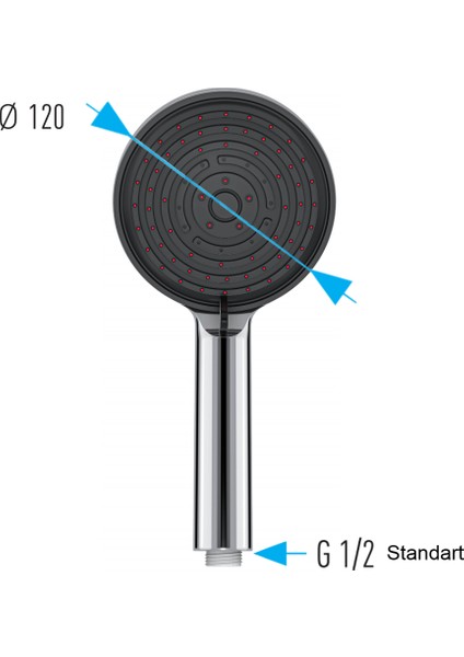 | Valtemo Patentli Kireç Kırıcılı El Duşu