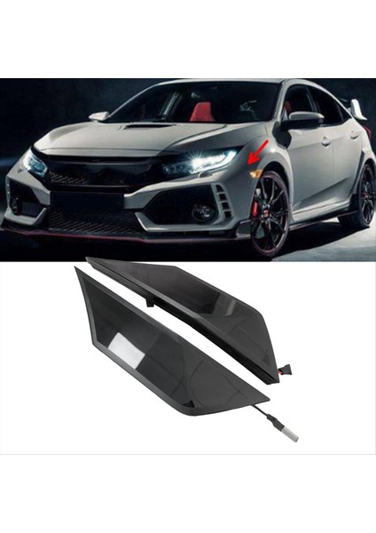 Araba Led Dinamik Yan İşaretçi Işığı HO2551127 HONDA CIVIC için HO25501 2016-2020 Tekrarlayıcı Gösterge Işık Dönüşü Sinyal Işığı (Yurt Dışından)