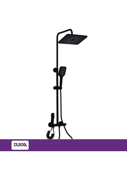 Piano Bataryalı Duş Seti Mat Siyah DP.100.MS