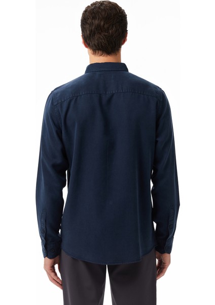 Erkek Lacivert Classic Fit Gömlek W57536T.4NV fiyatları