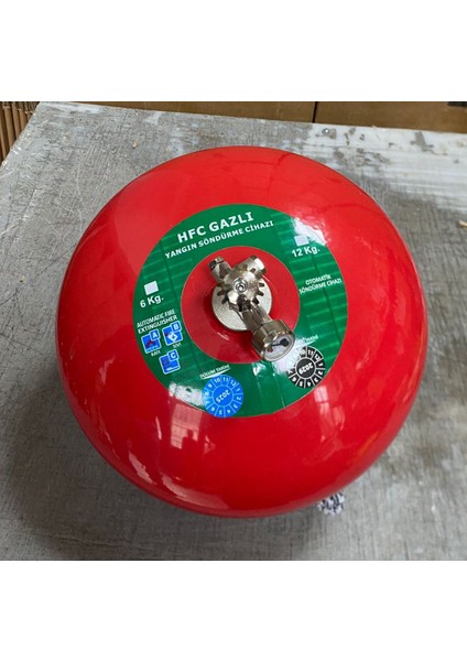 6 kg Sprinkerli Tavan Tipi Gazlı Otomatik Söndürme Tüpü