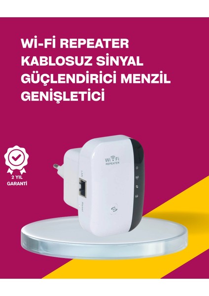 Wireless-N Wifi Repeater 300 Mbps Sinyal Güçlendirici (Kopya)