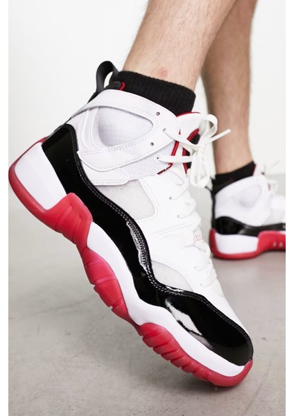 Jordan Jumpman Two Trey Basketball Shoes White Bilekli Basketbol Ayakkabısı Beyaz Kırmızı fırsatları