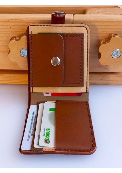 El Yapımı Hakiki Deri Minimal Cepli Erkek Cüzdan indirimleri