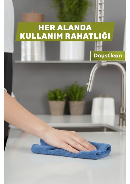 3'lü Mikrofiber Bulaşık Kurulama Bezi | Su Emici Cam Araba Temizlik Bezi | 40X40 | Leke ve Koku Yapmaz indirimleri