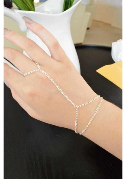 Zarif Zincirli Şahmeran Tasarım Kadın El Aksesuarı