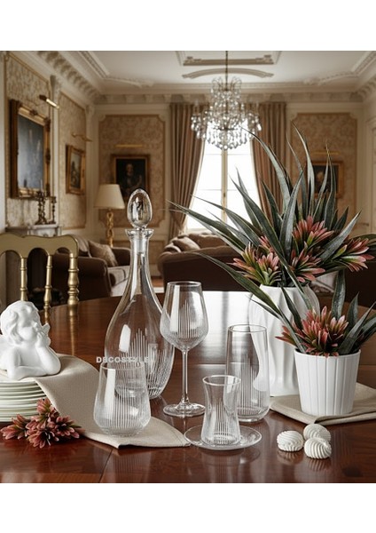 Hisar 31 Parça 6 Kişilik Paşabahçe Cam Bardak Seti - Sürahili Çeyiz Takımı
